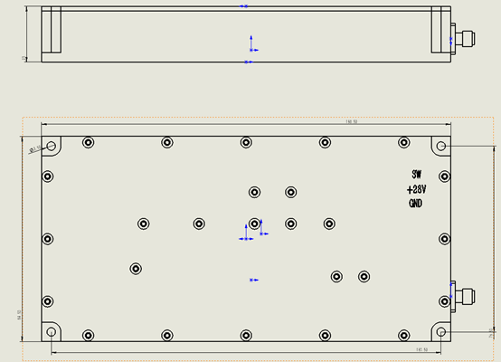 SZMP0810HP100F1 100W Drone Jammer Module | 870-960MHz Band