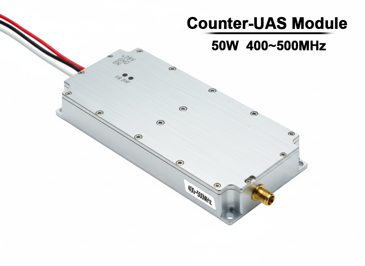 50W 400–500MHz Signal Jamming Module | LoRa LDMOS Anti-Drone Module