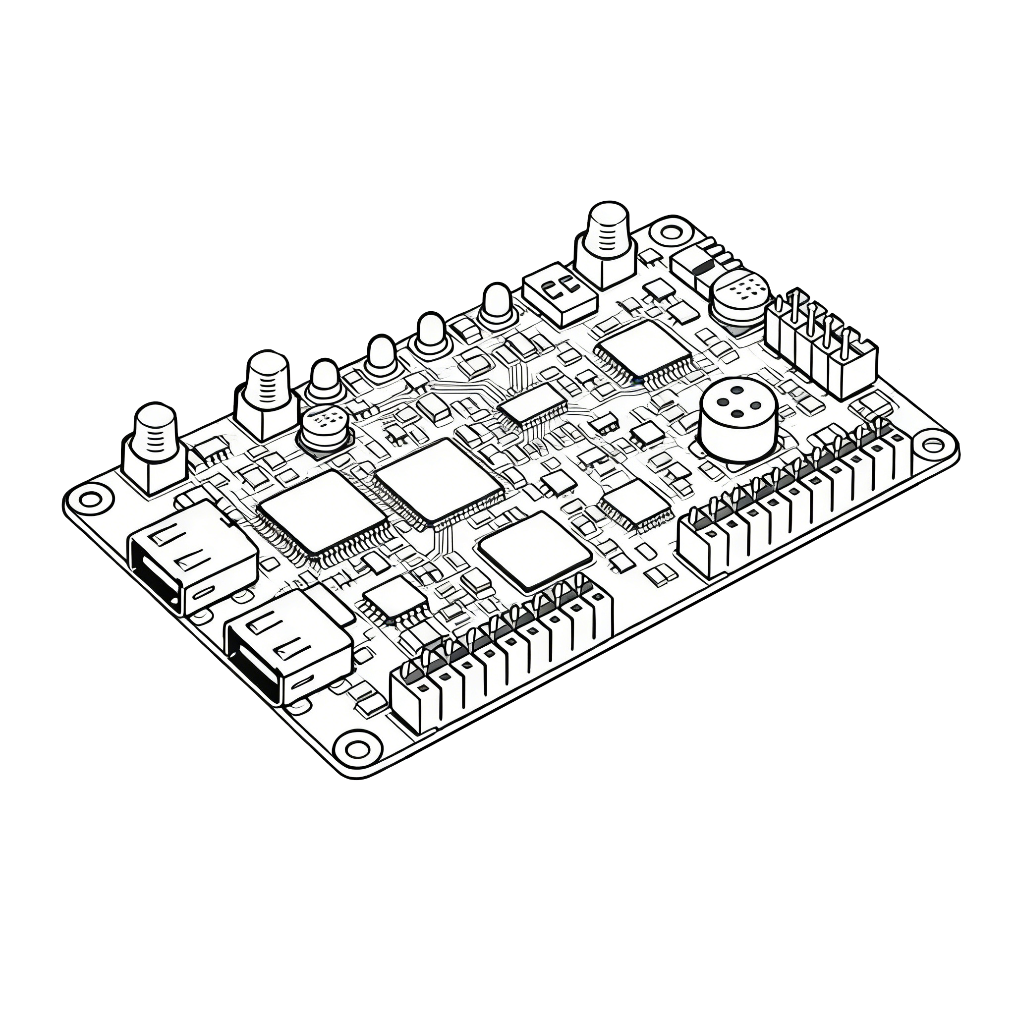 Wideband Drone Detection PCBA Board | 300MHz–6.2GHz UAV & FPV Signal Detection